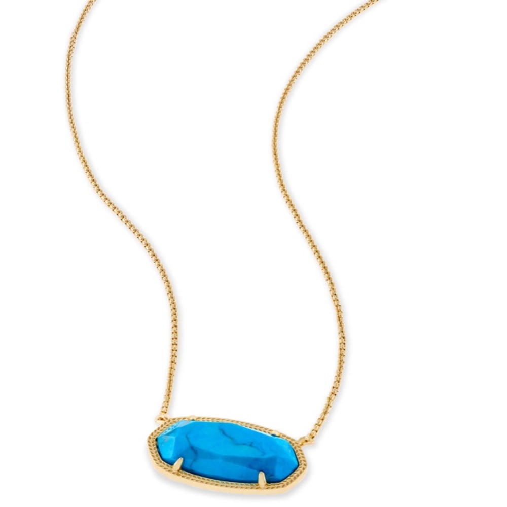 KENDRA SCOTT Delaney Aqua Necklace
